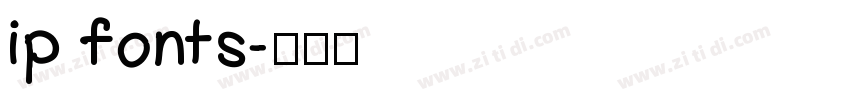 ip fonts字体转换